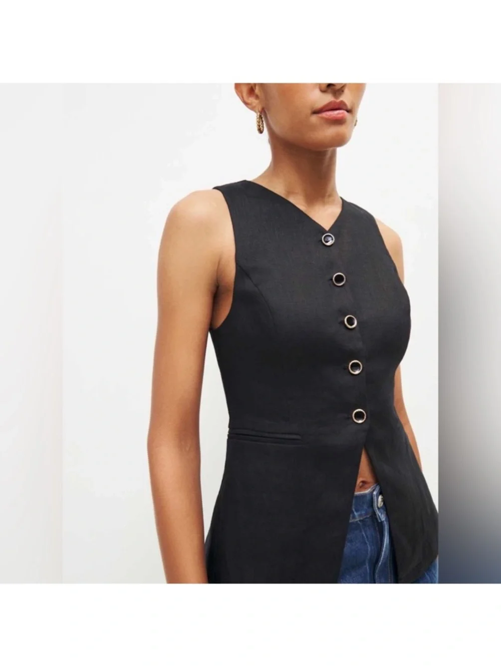 Reformation linen vest - Picture 2 of 7